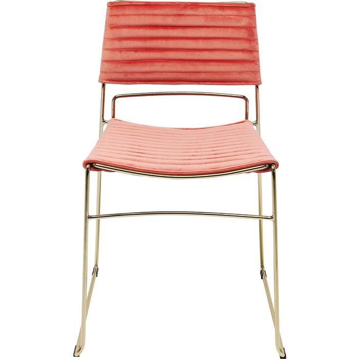 Καρέκλα Hugo Ροζ-Χρυσή