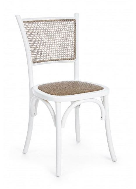 Καρέκλα CARREL Λευκό Καφέ