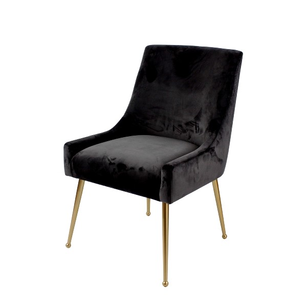 Καρέκλα CHRISTY BLACK-GOLD